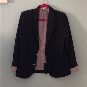 Navy Blazer with Gold Buttons